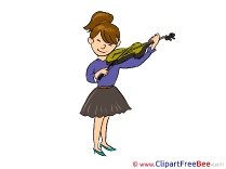 Cellist Violin Woman free Cliparts for download