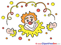Carnival Clown Clip Art for free