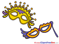 Clipart Carnival Masks Illustrations
