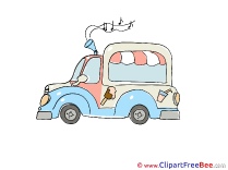 Music Ice Cream Truck Clipart free Image download