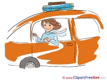 Travel Car Woman Pics download Illustration