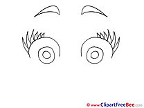 Big Eyes free printable Cliparts and Images