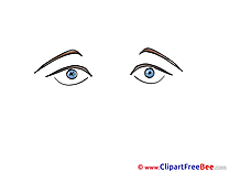 Bleu Eyes Clipart free Illustrations