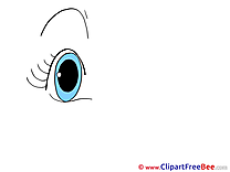 Blue Eye printable Illustrations for free