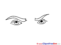 Frown Eyes Pics download Illustration