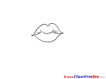 Full Lips Cliparts printable for free