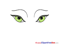 Green Eyes free printable Cliparts and Images