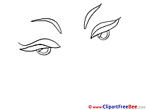 Woman Eyes Clip Art download for free