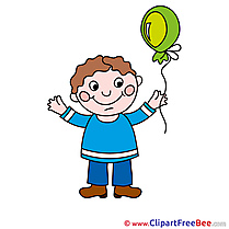 Drawing Balloon Boy Pics download Illustration