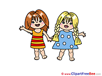 Friends Girl free printable Cliparts and Images