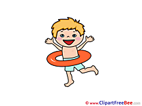 Lifebuoy Boy Clipart free Illustrations