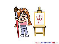 Painter Child Pics free download Image