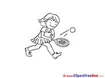 Tennis Girl free Illustration download