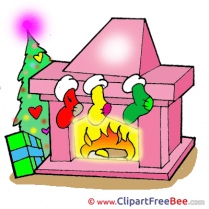 Chimney Christmas Clip Art for free