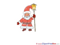 Lantern Santa Claus Pics Christmas free Cliparts