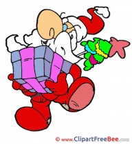 Presents Santa Claus Cliparts Christmas for free