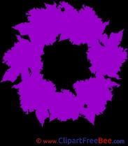 Purple Wreath Cliparts Christmas for free