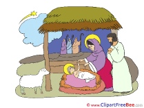 Scene of Jesus Birth Christmas free Images download