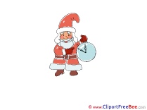 Time Santa Claus download Christmas Illustrations