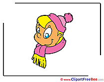 Child Scarf Hat Clipart free Image download