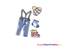 Fashion Clothes Jeans Socks Boots Pics download Illustration