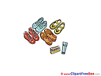 Footwear Shoes Cliparts printable for free
