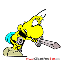 Sword Bee download Comic Illustrations