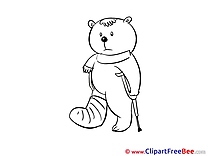 Bear Injury download Get Well Soon Illustrations