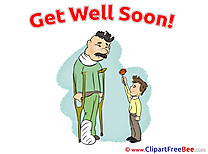 Father Boy Rose download Clipart Get Well Soon Cliparts
