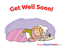 Image Girl Medicine Get Well Soon Clip Art for free