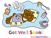 Picture Medicine Bear Get Well Soon free Images download