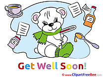 White Bear Medicine Pills download Get Well Soon Illustrations