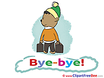 Bear Suitcases download Clipart Goodbye Cliparts