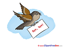Bird Letter Clipart Goodbye free Images