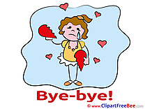 Girl Broken Heart Clip Art download Goodbye