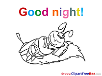 Bee printable Good Night Images