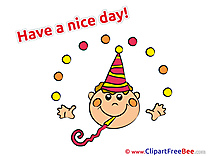 Party Hat Boy Clip Art download Have a Nice Day