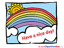 Rainbow Sun Have a Nice Day download Illustration