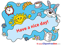 Sun Rabbit Morning download Have a Nice Day Illustrations