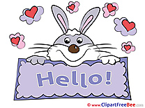 Bunny Hearts Clip Art download Hello