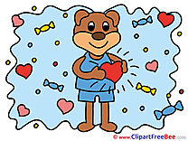 Bear in Love free Images download