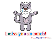 Dog download Clipart I miss You Cliparts