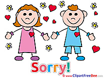Friends Sorry Illustrations for free