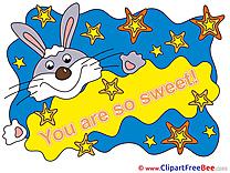 Hare Stars free Cliparts You are sweet
