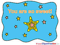 Star free Illustration You are sweet