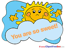 Sun You are sweet download Illustration