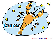 Cancer Zodiac Clip Art for free