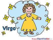 Virgo Pics Zodiac Illustration