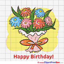 Birthday stitch patterns