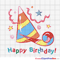 Hat Cap Patterns Birthday Cross Stitch